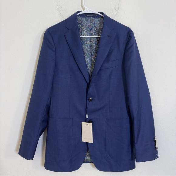 Suitsupply Other - SuitSupply Men's wool Havana button up Blue Blazer